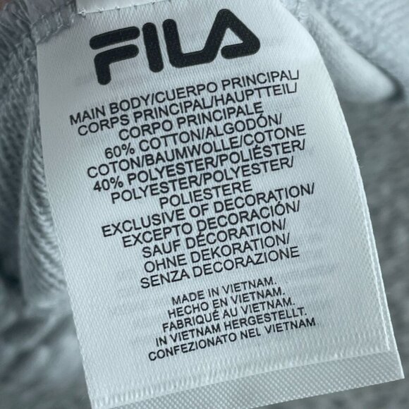Fila Womens Light Gray Joggers M 60% Cotton 40% Polyester Elastic NWT 0650 - Picture 3 of 12